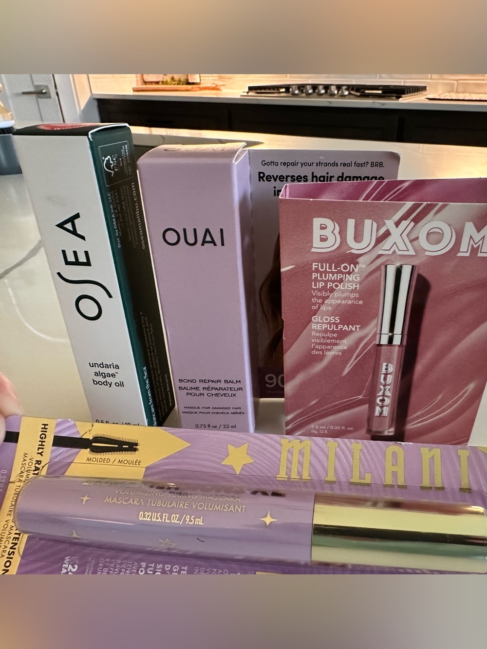 NEW OSEA, OUAI, Milani, Buxom Beauty Bundle Luxe Hair Body Makeup